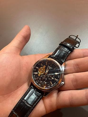 Аксессуары: Часы Tissot с автоподзаводом, классический стиль - Корпус из — 4