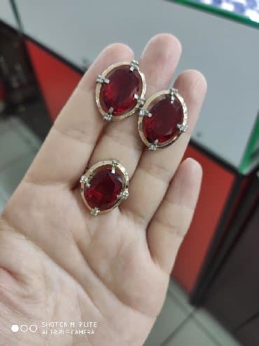 свадебное платье для высокой невесты: Набор украшений, Проба 925, Женские, Новый — 4