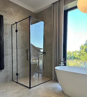 Окна и комплектующие: Изготовление душевых перегородок на заказ по вашим размерам! Наша — 6