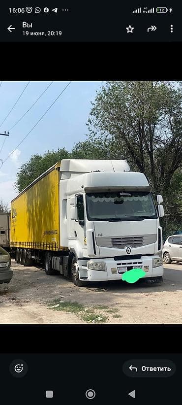 фура рено: Тягач, Renault, 2012 г., Тентованный — 10