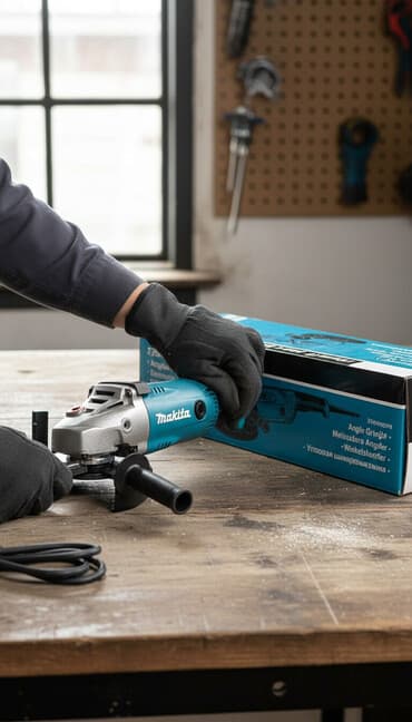 ушм: 230 болгарка большая Макита - 230 УШМ. Новая Полный комплект Доставка — 1