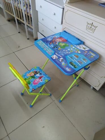 детский письменный стол бишкек: Парта детская с рисунками в комплекте стульчик пенал и парта — 2