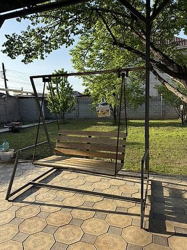 Все для дома и сада: Садовые качели Металл, Со спинкой, Без крыши — 2