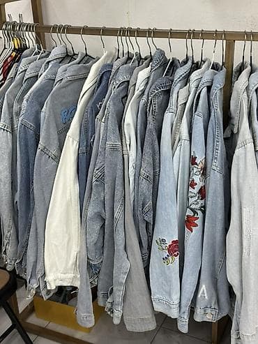 Джинсовая куртка, Свободная модель, С вышивкой, Стандарт