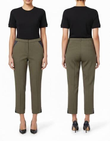 Брюки - капри выполнены в стиле smart casual и отличаются оригинальной