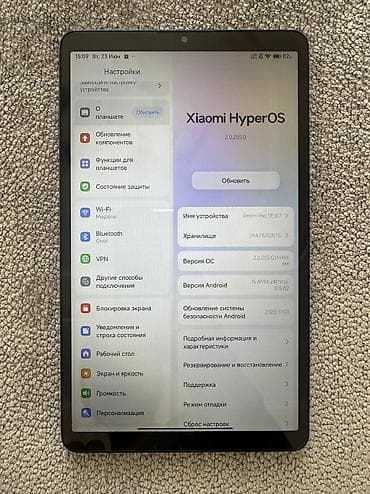 а 10 с: Планшет, Redmi, память 128 ГБ, 8" - 9", Б/у, цвет - Серый — 3
