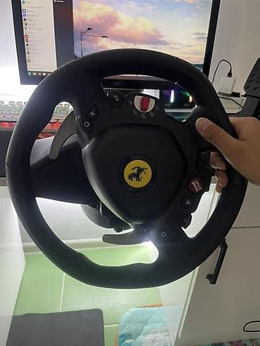 xbox kinect: Игровой руль с педалями Thrustmaster T80 Ferrari 488 GTB Edition — 6