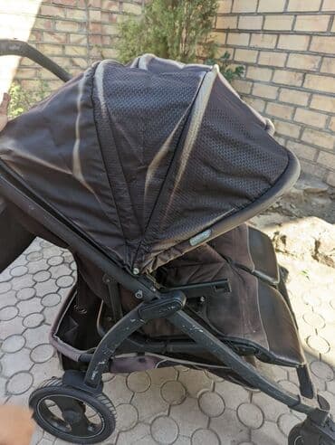 коляска prego: Коляска, цвет - Черный, Б/у — 1