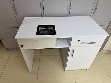 Отургучтар, табуреттер: Продаю Маникюрный стол с встроенной вытяжкой - Встроенная вытяжка в — 1