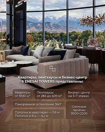 capital towers: Строится, Элитка, 3 комнаты, 60 м² — 6