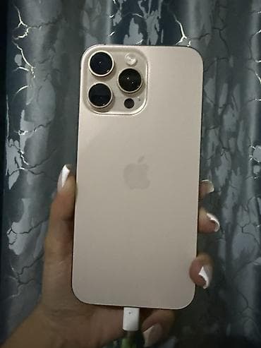 apple wathc: IPhone 16 Pro Max, Б/у, 512 ГБ, Золотой, Кабель, 89 % — 1