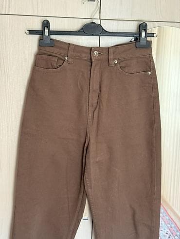 дедские одежды: Джинсы, Прямые, H&M, Высокая талия, Стрейч, S — 2
