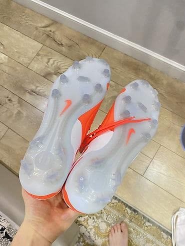 ботцы: Футбольные бутсы Nike Tiempo 40размер (цвет ярко-оранжевый с белыми — 3