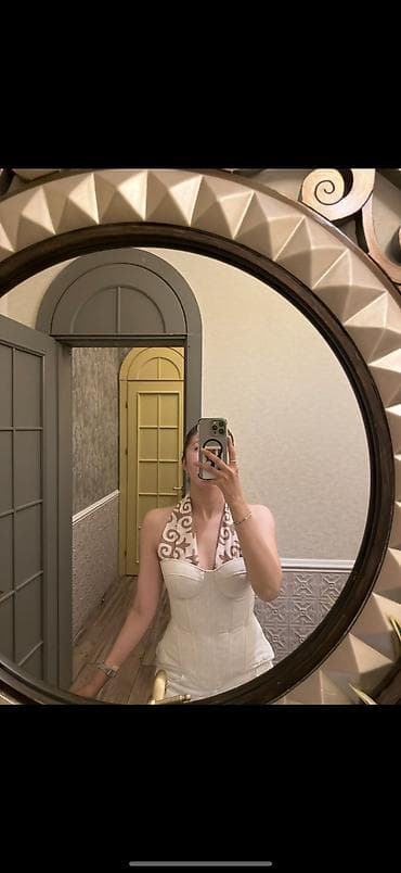 s: Вечернее платье, Длинная модель, С рукавами, Корсет, S — 2