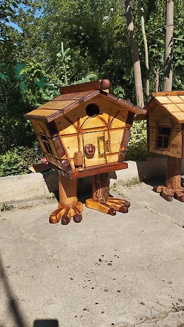 Үй жана бакча үчүн башка буюмдар: «Избушка на курьих ножках», декоративные садовые,ручной работы. В — 2