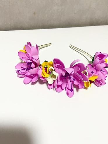 танцевальный форма: 🌸 Ободок ручной работы с цветами Нежный и яркий ободок с — 1