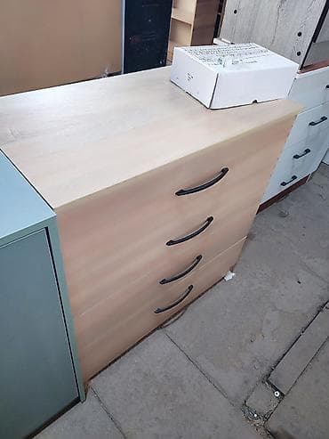 Комоды: Комод для одежды, Без зеркала, ЛДСП, цвет - Серый — 2