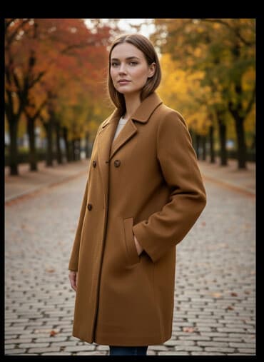 Пальто: Пальто, Осень-весна, Короткая модель, Двубортная модель, S — 1