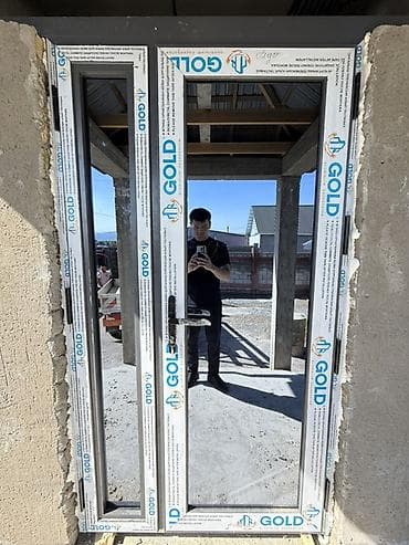 комплект ключ: Алюминиевое окно на заказ, Тип окна: Витражные, Мансардные, Панорамные, Декоративные особенности: Другие особенности, Бесплатная установка, Без рассрочки — 6