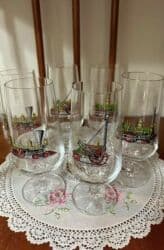 куплю бу стекло: Винтажные богемские фужеры "Авто" — 2