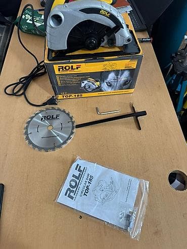 опил: Циркулярные электропилы Новый, От электросети, Rolf, Диаметр диска: 185 мм — 2