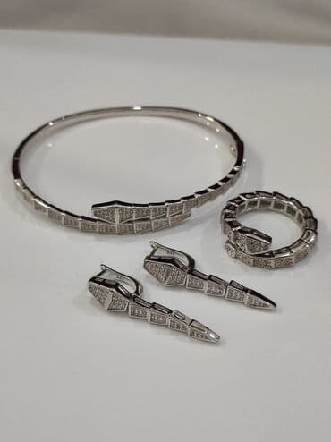 эксклюзивные свадебные пригласительные: Серебряный Набор+ Браслет Серебро 925 пробы Размеры имеются Набор — 1