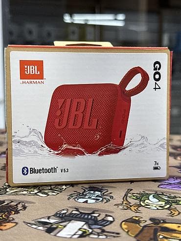 динама: Портативная Bluetooth‑колонка JBL GO 4 (красная) - Беспроводное — 1