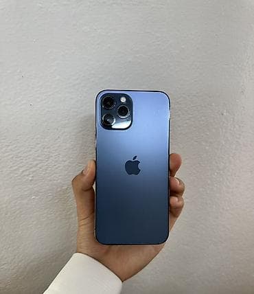 apple 8: IPhone 12 Pro Max, 256 ГБ, Pacific Blue, 75 % — 1
