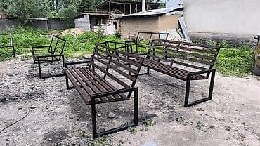 лестница каркас металл: Скамейка Со спинкой, Без крыши — 2