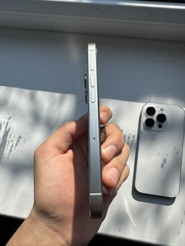 ТВ и видео: IPhone 16 Pro, Б/у, 256 ГБ, Серебристый, Защитное стекло, 100 % — 2