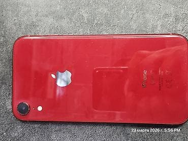 IPhone Xr, Б/у, 128 ГБ, Красный, 77 %