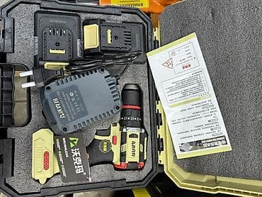 Аккумуляторный бесщёточный шуруповёрт 21V, 4.0Ah 🔋 2 аккумулятора