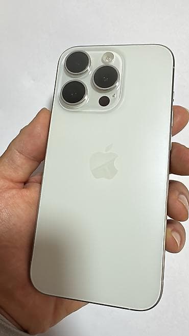 Уюлдук телефондор жана аксессуарлар: IPhone 15 Pro, Колдонулган, 256 ГБ, White Titanium — 1