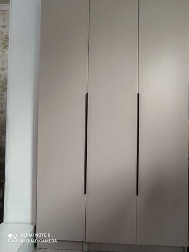 шифоньер с зеркалом: Шкаф для одежды, Б/у, Прямой, МДФ — 3