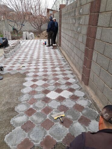 брусчатка бишкек дом брусчатки'' тротуарная плитка бордюры бишкек: Бордюр, Гарантия, Бесплатный выезд, Бесплатная доставка — 21