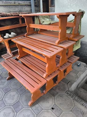 орундуктар: Деревянные скамейки/лавочки Размер 120см 1600сом Размер 150сом — 1