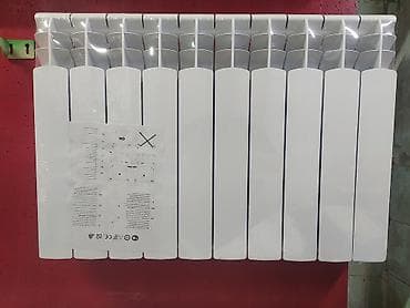 Үй жана бакча: Алюминиевый секционный радиатор отопления, 10 секций - Материал — 1