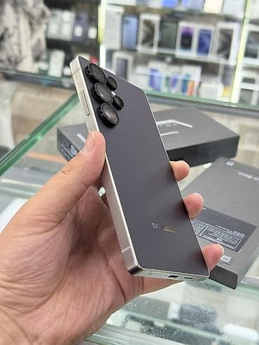 Apple iPhone: Samsung Galaxy S25 Ultra, Б/у, 256 ГБ, цвет - Черный, 1 SIM, 2 SIM — 3