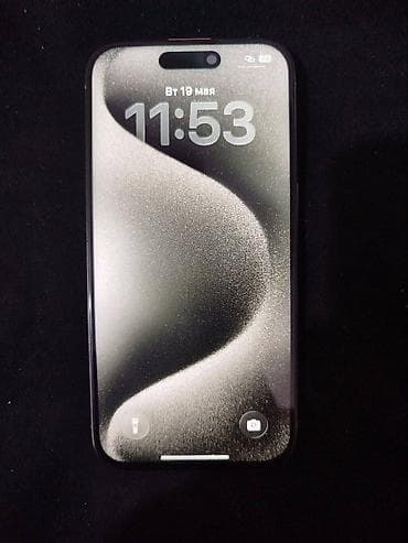 iphone 22: IPhone 15 Pro, Б/у, 256 ГБ, Серебристый, Защитное стекло, 90 % — 2
