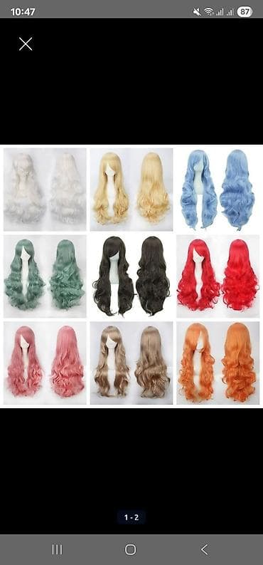 Парики ОПТОМ МНОГО цветов и моделей только оптом от 5 шт цена -