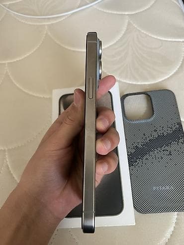 iphone 13 max pro: IPhone 15 Pro, Б/у, 512 ГБ, Natural Titanium, Коробка, 82 % — 4