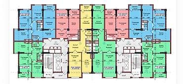 2 комнаты, 84 м², Элитка, 6 этаж, Готовая ПСО (под самоотделку)