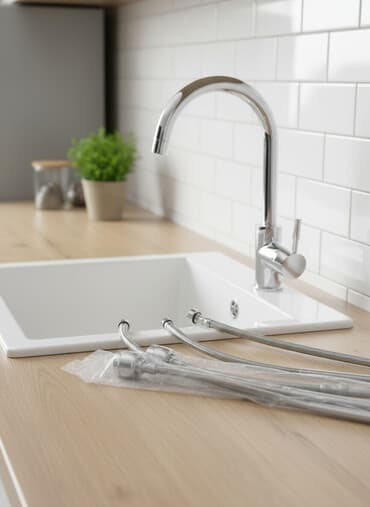 шланг гофрированный: Гибкий шланг для мойка,предназначенный для подключения к смесителю — 1