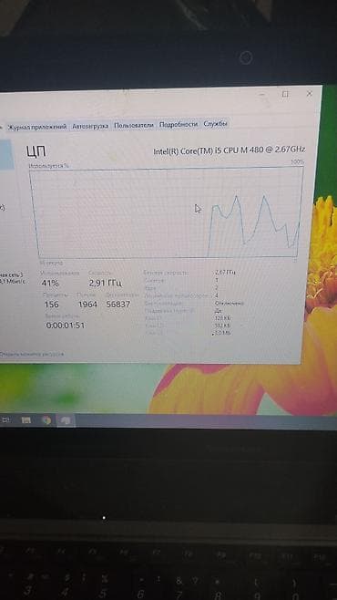 Ноутбук Lenovo с процессором Intel Core i5 M 480 2.67 ГГц. -