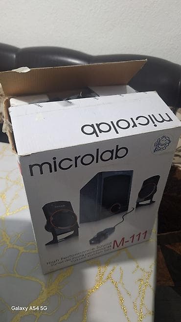 sound bar: Колонки Microlab M-111 (2.1) почти новый - Комплект акустики 2.1 — 4