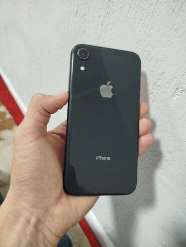 чехол для xr: IPhone Xr, Б/у, 128 ГБ, Черный, 100 % — 1