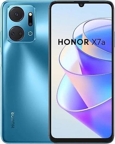 Honor X7a, Б/у, 128 ГБ, цвет - Синий, 1 SIM, 2 SIM — 1