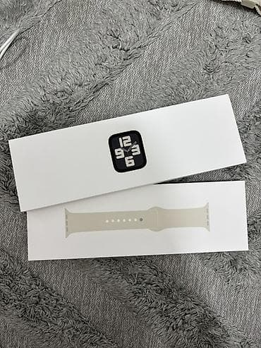 apple watch бу купить: Apple Watch SE 2 Gen 40mm Starlight, 100% АКБ, коробка + зарядка — 2