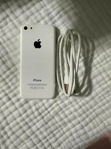 IPhone 5c, Б/у, < 16 ГБ, Белый, Кабель at lalafo.kg IPhone 5c, Б/у, < 16 ГБ, Белый, Кабель