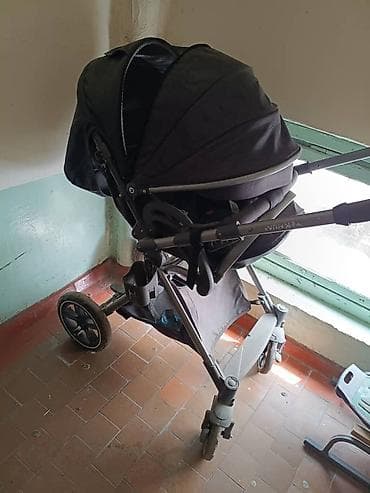 ручка от коляски: Коляска, Другой бренд, цвет - Черный, Б/у — 2